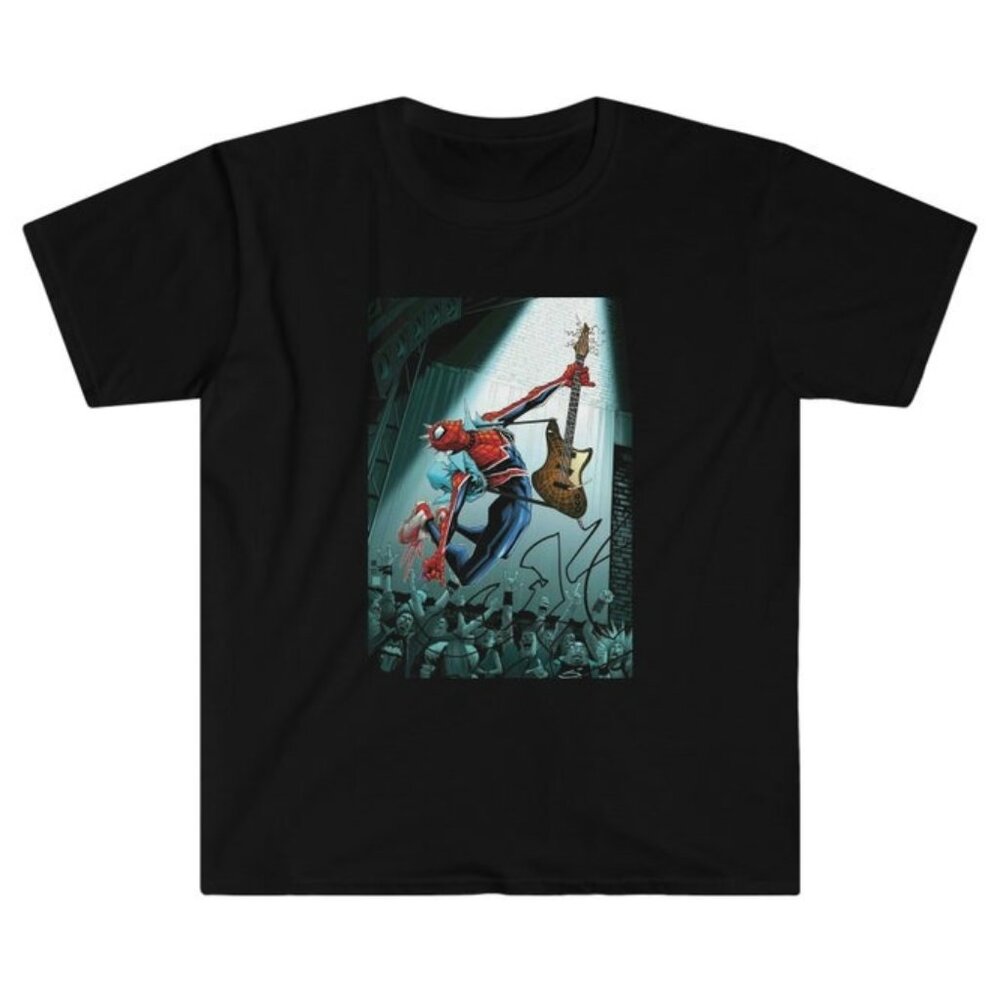 Hobie Brown, Spider-punk, Miles Morales Across the SpiderVerse Black Shirt